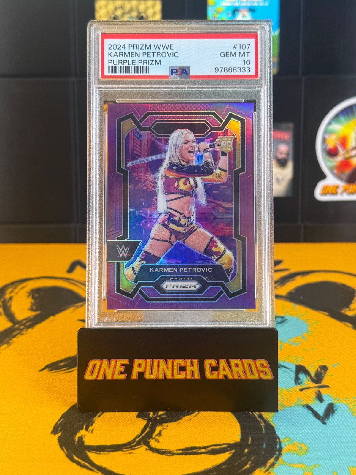 2024 WWE Prizm Karmen Petrovic Purple /149 PSA 10