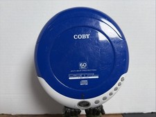 Coby CX-CD329 Portable CD Player 60 Sec Anti-Skip Blue And White READ DESCRIPTIO