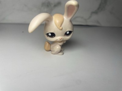 LITTLEST PETSHOP LPS #1653 HASBRO RABBIT LAPIN DE GARENNE ROSE CLAIR YEUX MARRON