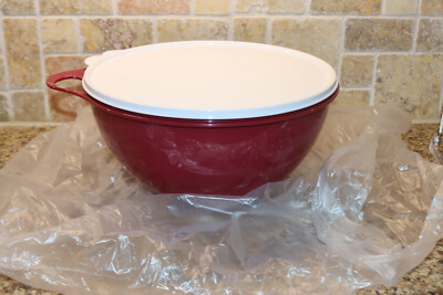 Tupperware Thatsa Medium BOWL 19 CUP Bordeaux Mixing Storage 7438 7439 NEW