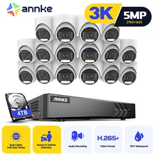 ANNKE 16CH DVR 5MP Audio Security Camera System Outdoor Color Night Vision H.265