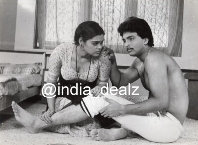 Nude Style Bollywood Actress Silk Smitha Photo Black White Photograph 5x7 inch