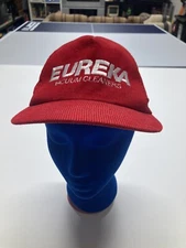 Vintage Eureka Vacuum Corduroy Red Hat Snap Back