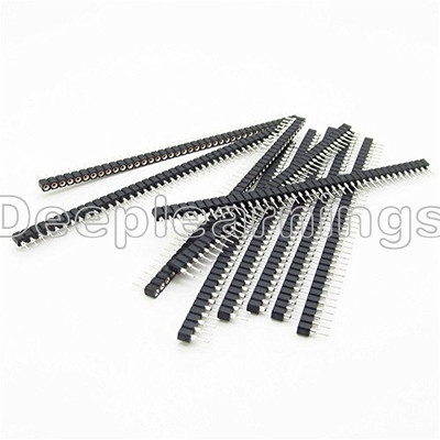5/20/50PCS 1x40P 2.54mm Round Hole Female Header Tin Single Row 5/20/50PCS 1x40P 2.54mm Round Hole Female Header Tin Single Row