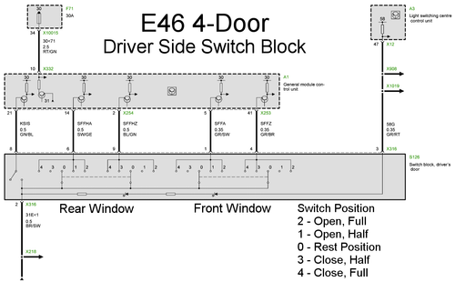 BMW E90 E46 X5 E53 MANDO VENTANA ELÉCTRICO INTERRUPTOR PULSADOR - Imagen 7 de 7