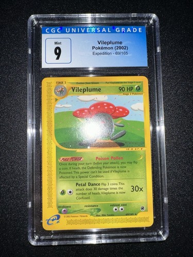 Vileplume graded CGC 9 for sale on eBay