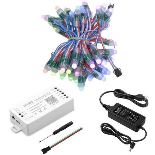 WS2811 IC RGB Pixel LED String Light Wifi Controller and Power Supply Full Kit - Picture 22 of 44