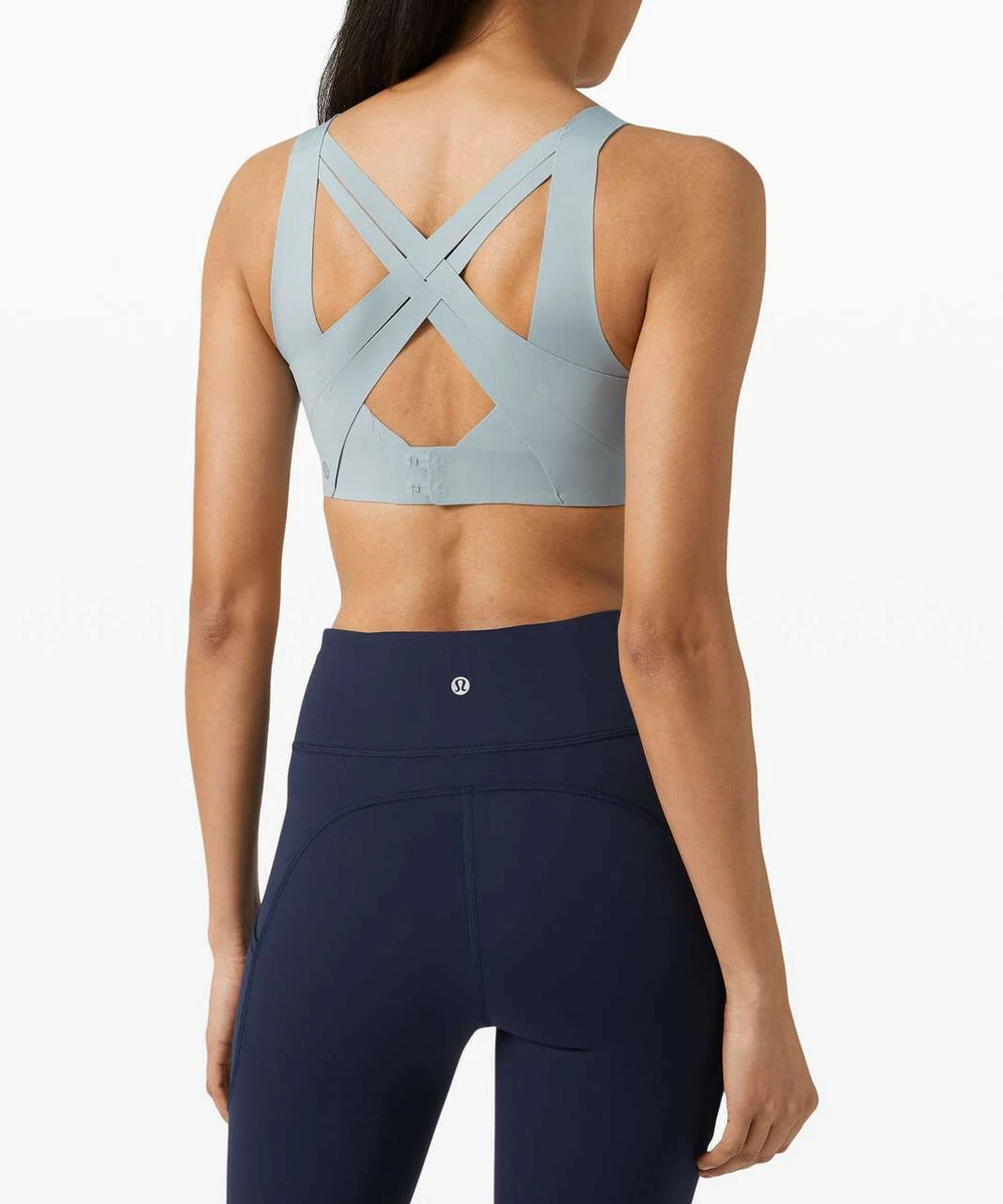 NWT Lululemon Enlite Sports Bra Weave High Support Blue Cast 34A