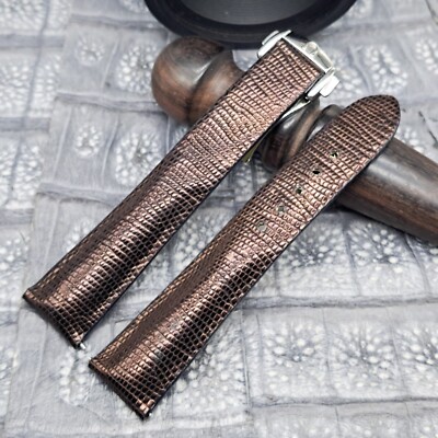 20mm/16mm Exotic Leather Watch Band  Vintage Minimalist Design