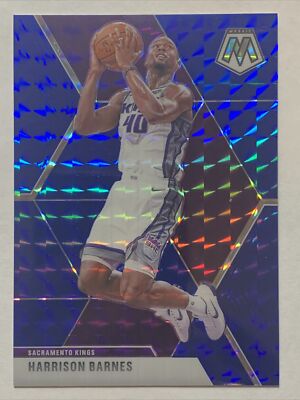 2019-20 Panini Mosaic Blue Prizm, Harrison Barnes, #ed 44/99, Card #188, Kings