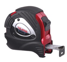 Tajima GP-25BW G-PLUS Standard Scale, 25 ft x 1 in. Steel Blade Tape Measure