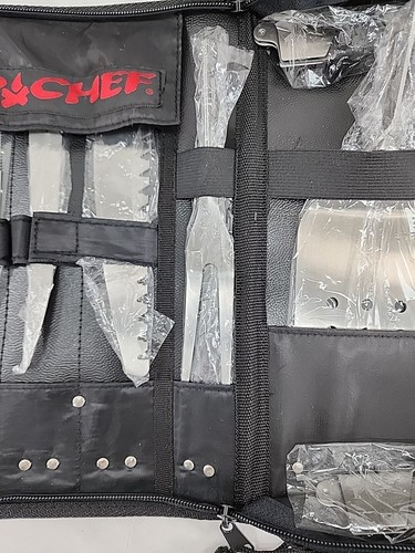 NEU Camp Chef 9tlg Outdoor Koch Werkzeug Utensilien Set Edelstahl mit Tragetasche - Bild 6 von 13