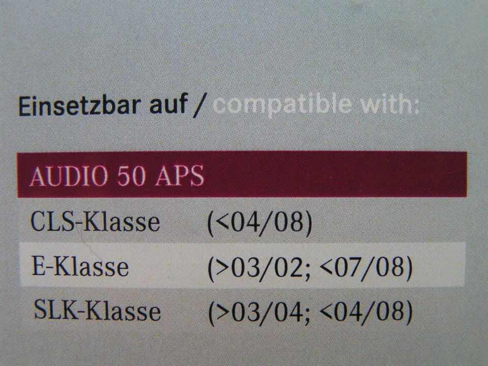 CD NAVIGATION MERCEDES BENZ AUDIO 50 APS POLEN UNGARN OSTEU. 2015 CLS E SLK NTG1 - Bild 2 von 2