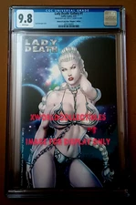 LADY DEATH GALLERY #1  LADY SLAVE  Edition ~ David Harrigan cover  CGC 9.8  NM+