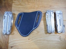 Leatherman Wave oil tanned Gray Buffalo leather quick draw sheath. Sheath only.