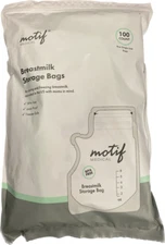 Motif Medical, Milk Storage Bags, 8 oz Milk Freezer Bag 100 Pk