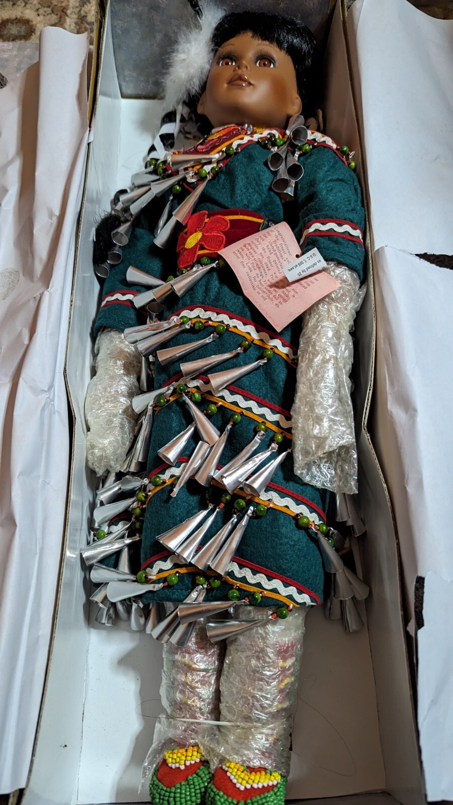 Traditions Doll Collection Porcelain Native American Doll Jungle Bell eBay