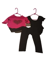 Extremely Me! Shirt Gymnastic Ballet Leotard/Leggings set princess Dancewear