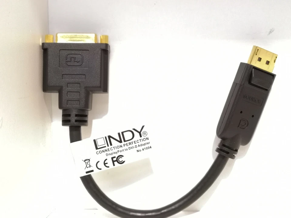 LINDY DisplayPort M / DVI-D F Kabel Adapter Cable DP an DVI-D Kupplung 41004 - Bild 3 von 4