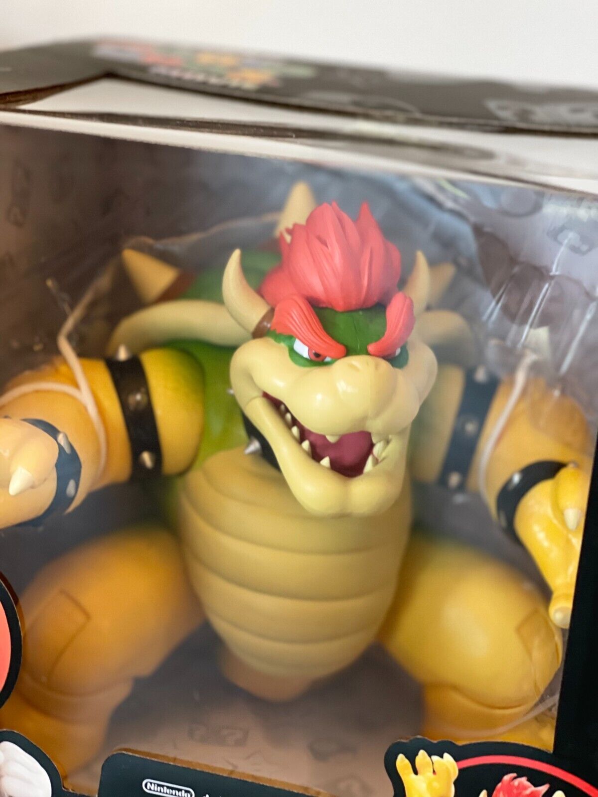  The Super Mario Bros. Movie 7-Inch Feature Bowser Action Figure  with Fire Breathing Effects : Toys & Games