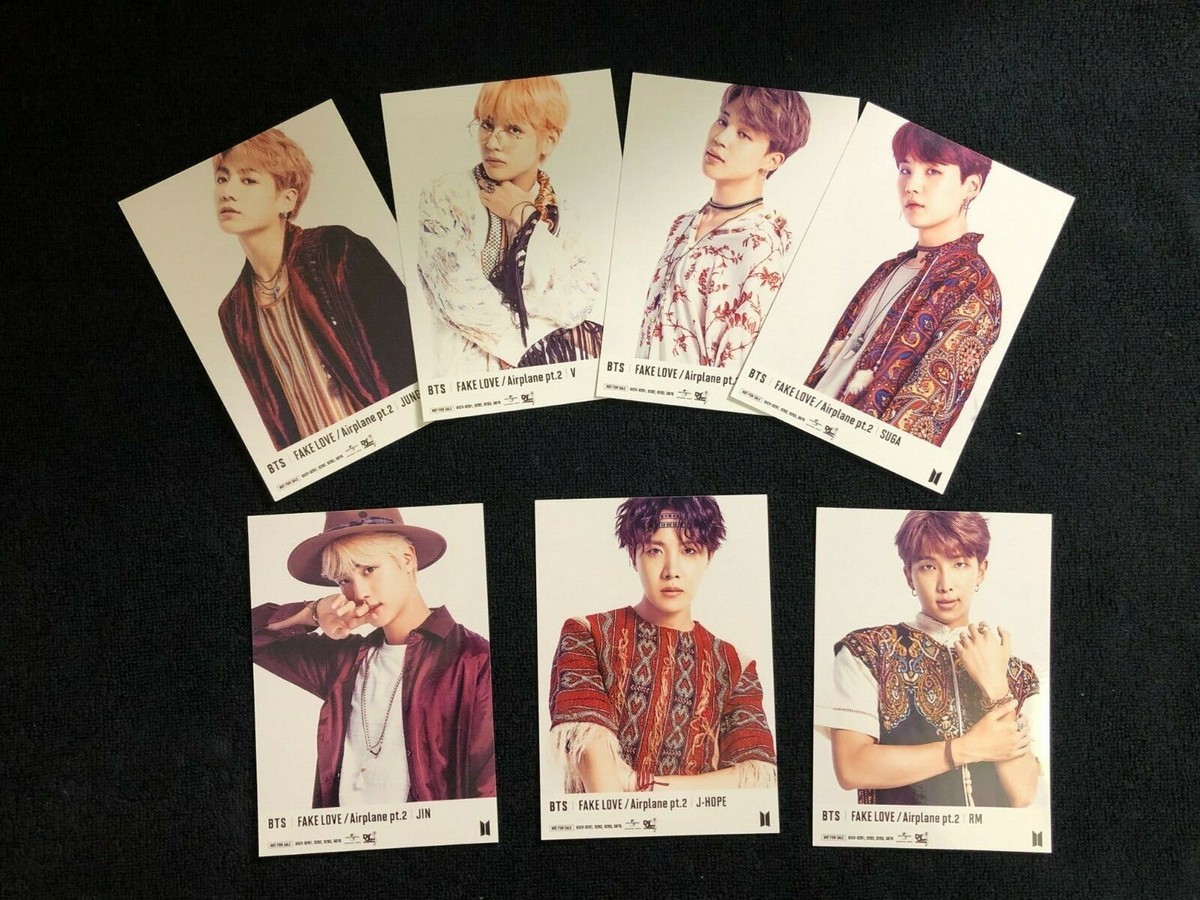 BTS JAPAN FAKE LOVE Airplane pt.2 Limited Official Photo Card | eBay