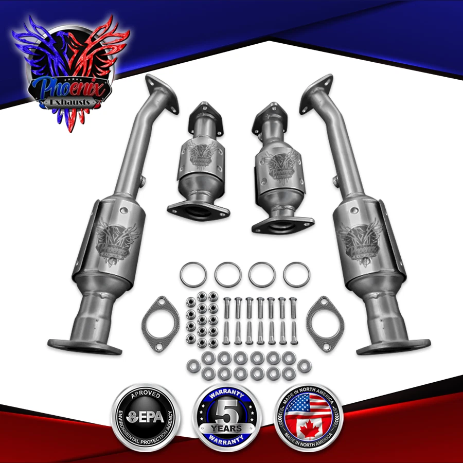 Juego de convertidor catalítico con protectores térmicos para Nissan Pathfinder 2005-2012 4,0 L Foto 2 de 4