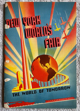 1939 New York World's Fair "World of Tomorrow" official souvenir deco program
