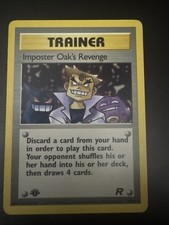 Pokémon Trainer Imposter Oak's Revenge 76/82 Team Rocket 1st Edition on eBay