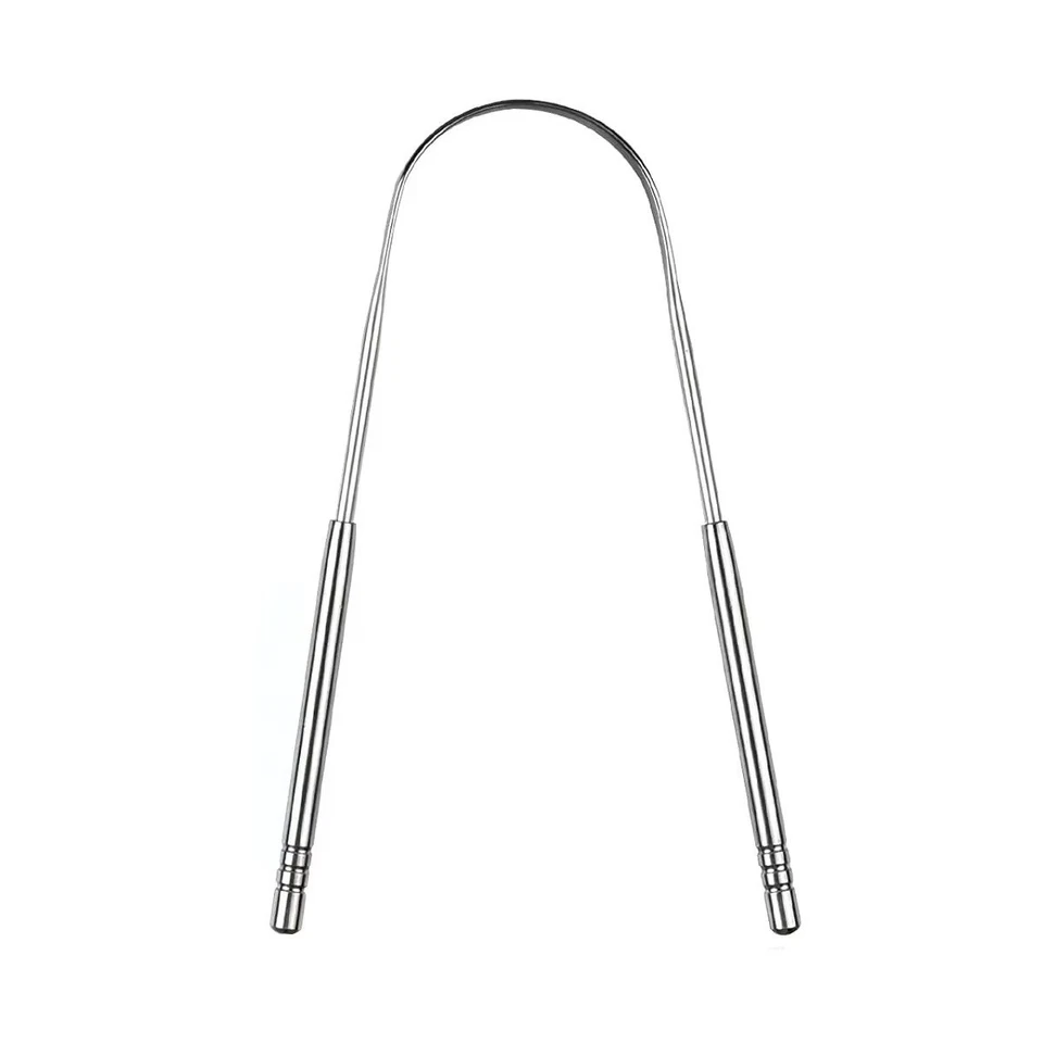 Raspador de lengua de metal de 3 piezas, raspadores de lengua para adultos niños, acero inoxidable* Foto 3 de 4