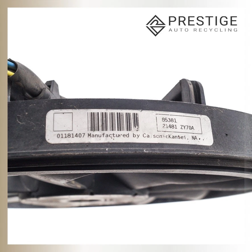 2009-2014 Nissan Maxima Radiador Motor Ventilador de Refrigeração Duplo com Capa 21481-ZY70A - Imagem 3 de 4