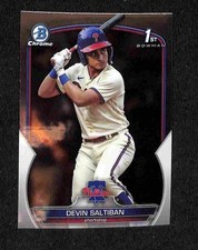 2023 Bowman Draft - Devin Saltiban Chrome 1st Bowman #BD-2 Phillies Prospect