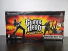 Rare Guitar Hero World Tour Double Guitar Game Bundle Playstation 2 *No Dongle