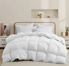 Woolrich Soft Cozy Warm Oversized Down Comforter Full Double Feather Duvet 84x84