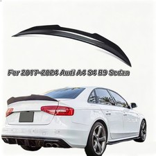 For 2017-2024 Audi A4 S4 B9 Sedan High Kick Glossy Black Rear Trunk Spoiler Wing For 2017-2024 Audi A4 S4 B9 Sedan High Kick Glossy Black Rear Trunk Spoiler Wing