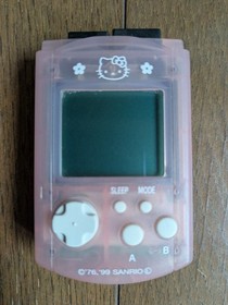 Sega Dreamcast Hello Kitty Pink Skeleton Console Controller VMU Cables Set Japan