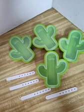 Popsical Jellypop Molds Desert Cactus Design Silicone Set Of 4