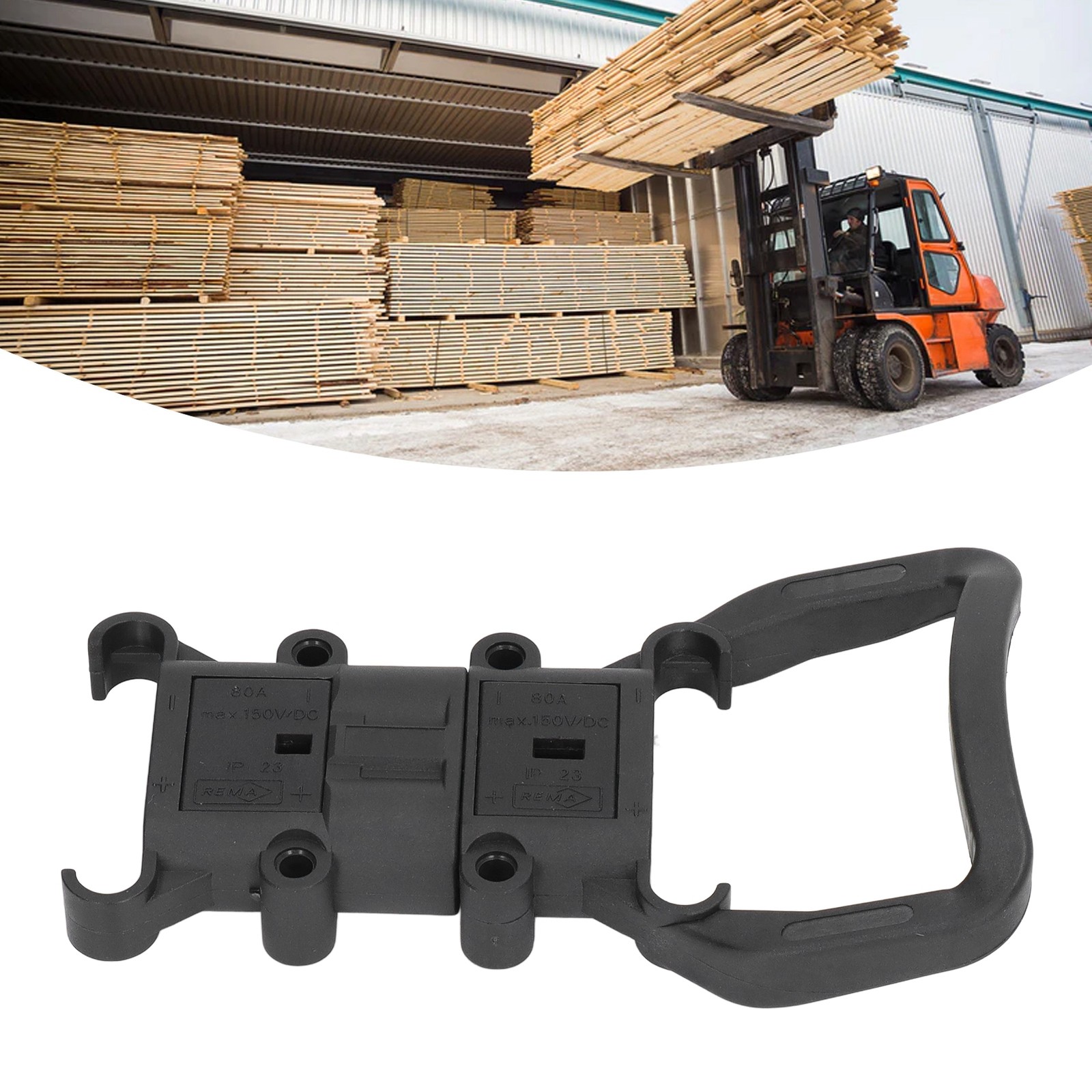 Forklift Power Connector 80A Battery Charging Disconnect Male Female Plug❀