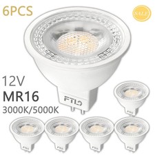 FTL MR16 LED Bulbs GU5.3 3000K/5000K White 12V Spotlight Bulbs 5W Bi-Pin Base 6P