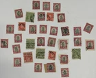 South Africa Red And Australia Green And Red. Lot Of 37 1 & 2 Penny Stamps