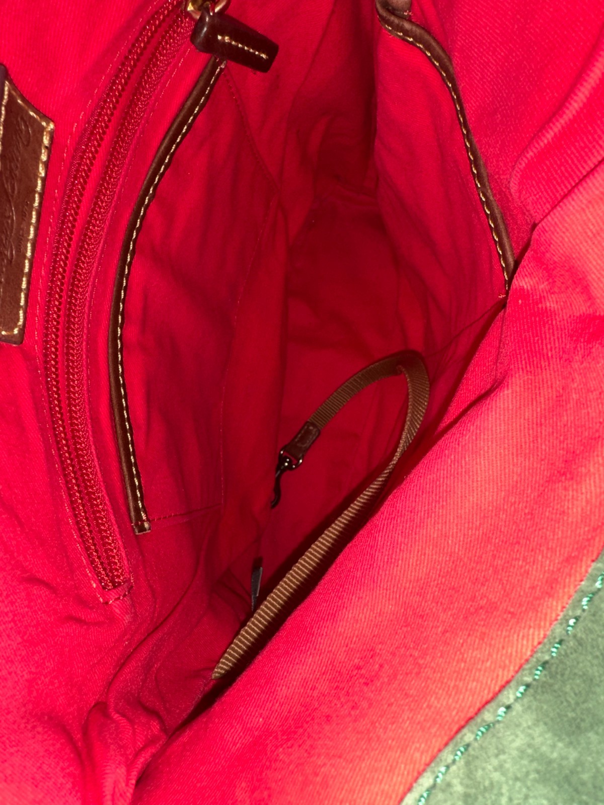 Dooney & Bourke Brown Medium Toggle Crossbody VGUC - image 12