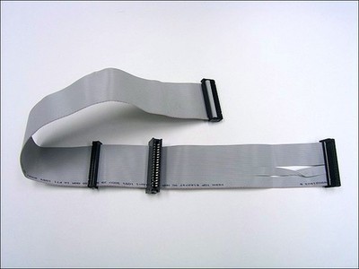 Floppy Disk Drive Cable Drive-A 3,5'' IDC 34pin and Drive-B 5,25'' Card-Edge 34pin