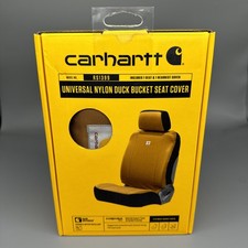 New Carhartt Universal Nylon Duck Bucket Seat Cover Waterproof Brown Truck Suv