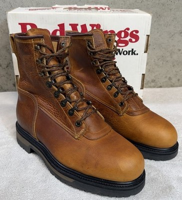 Red Wing 2247 Comfort Force Brown Leather Steel Toe Boots Size 9