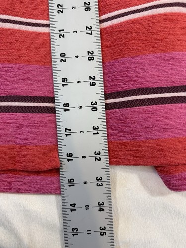 womens pink orange stripe Banana Republic long one button blazer suit jacket M - Picture 8 of 10