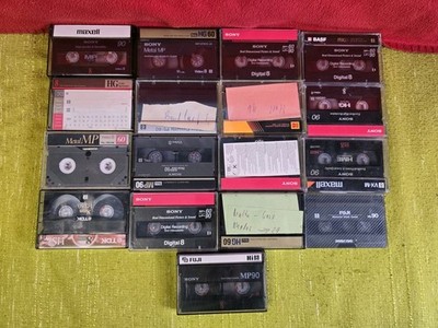 17 Sony,Fuji ect.Hi8 Video8  Kassetten 60/90 Min Gebraucht Konvolut/ Holzbox #R1