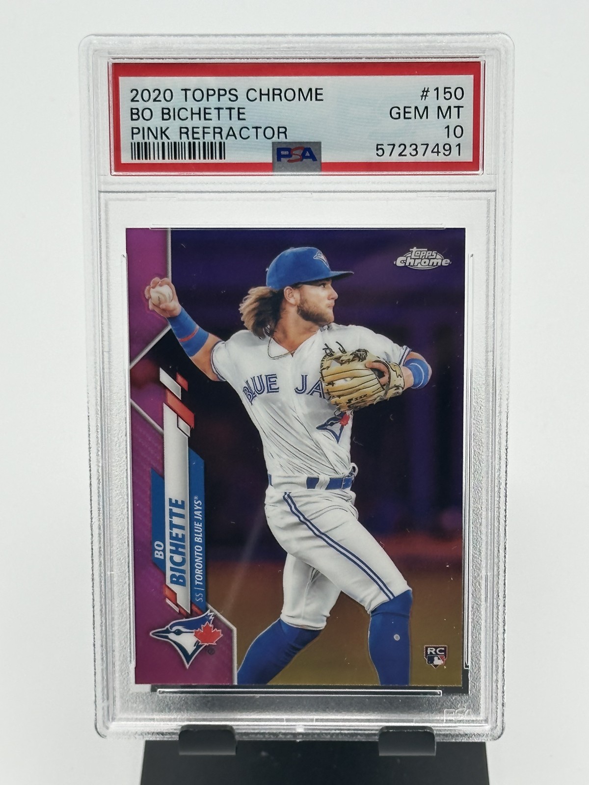 2020 Topps Chrome - Bo Bichette #150 Pink Refractor (RC)