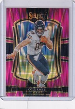 2025 Panini Select - Premier Level Cole Kmet #174 Pink Shock Prizm