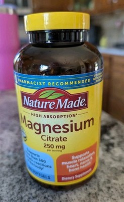 Nature Made Magnesium Citrate 250 mg 140 Softgels Exp 3/2028 Free Shipping 
