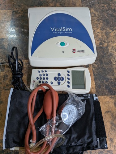 Laerdal Vitalsim Vital Signs Simulator Controller FTS1908 w Cable, Remote Etc.
