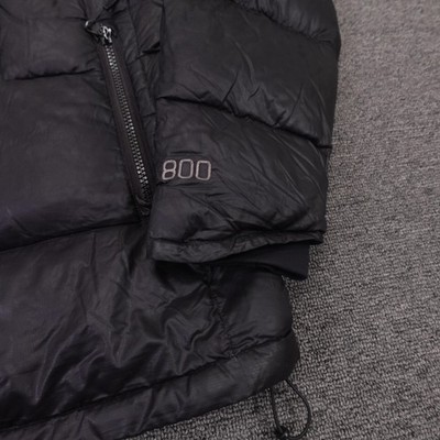 GoLite Jacket Mens Small Black 800 Fill Down Puffer Hooded Full